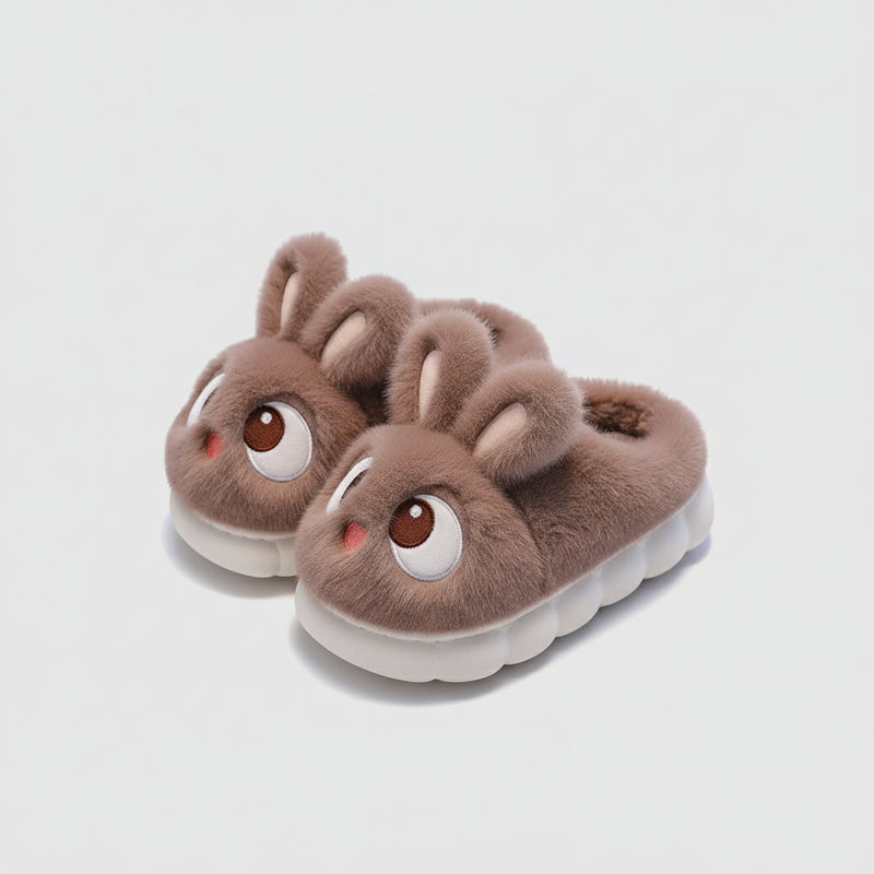 Chaussons Lapin pour Enfant Marron / 22-23