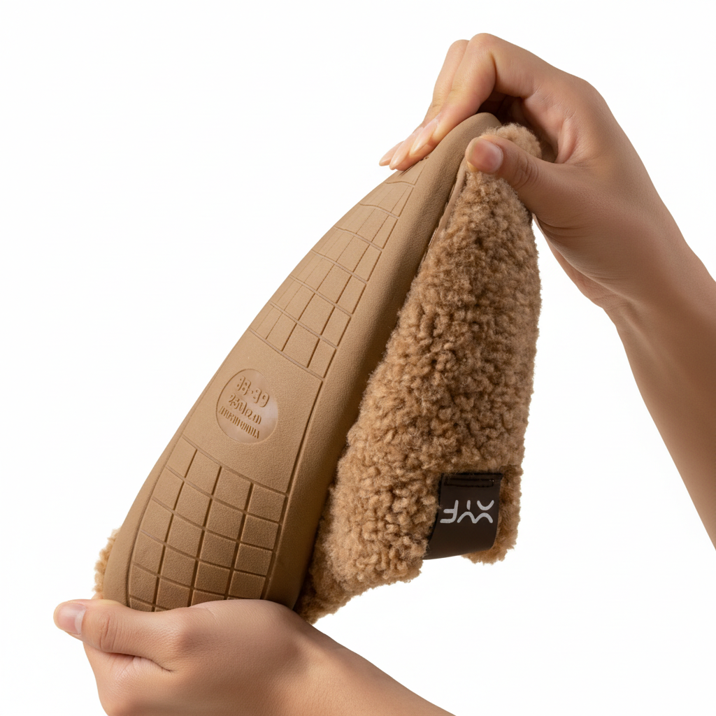 Chaussons Mules Fourrure Homme