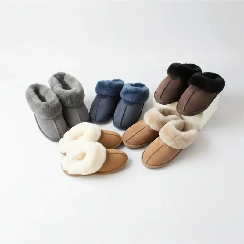 Chaussons Mules pour Homme Mouton Retourné