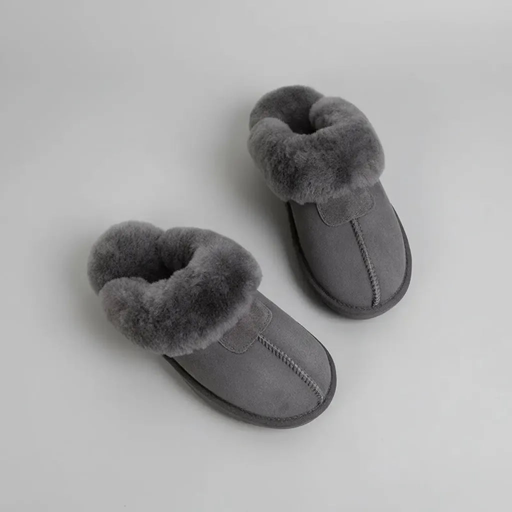 Chaussons Mules pour Homme Mouton Retourné
