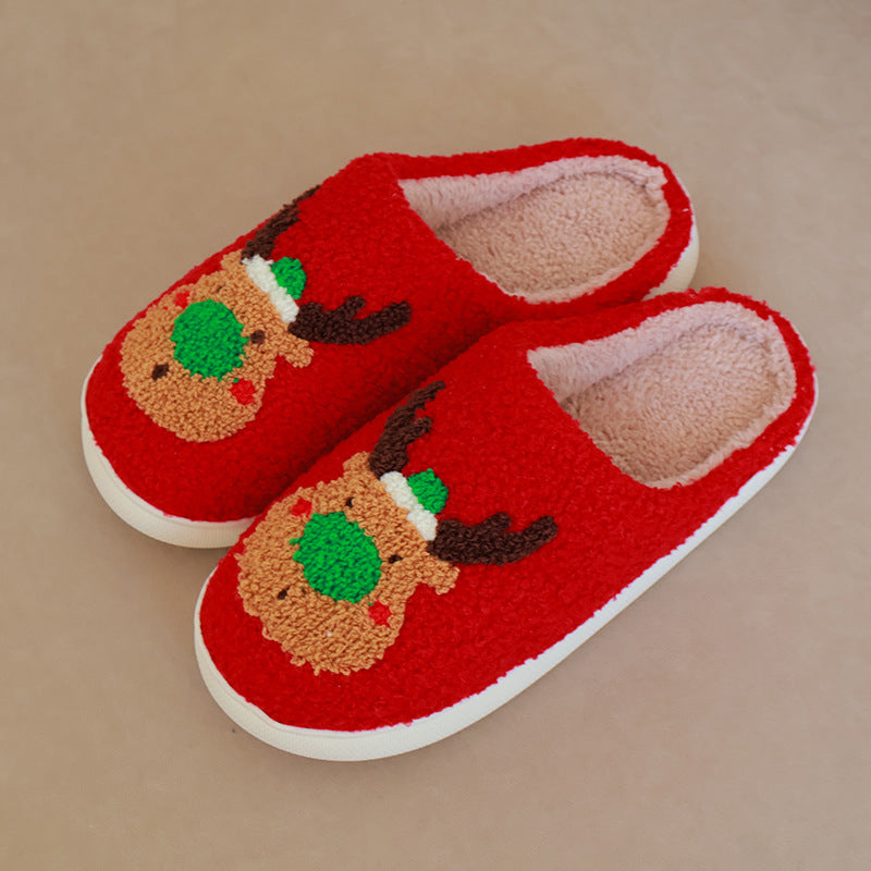 Chaussons Moumoute Renne de Noël Bochausson