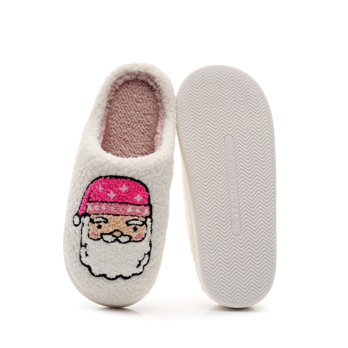 Chaussons de Noël Père Noël Rose Bochausson
