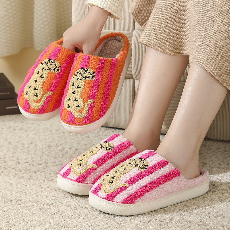 Chaussons Moumoute Léopard Bochausson