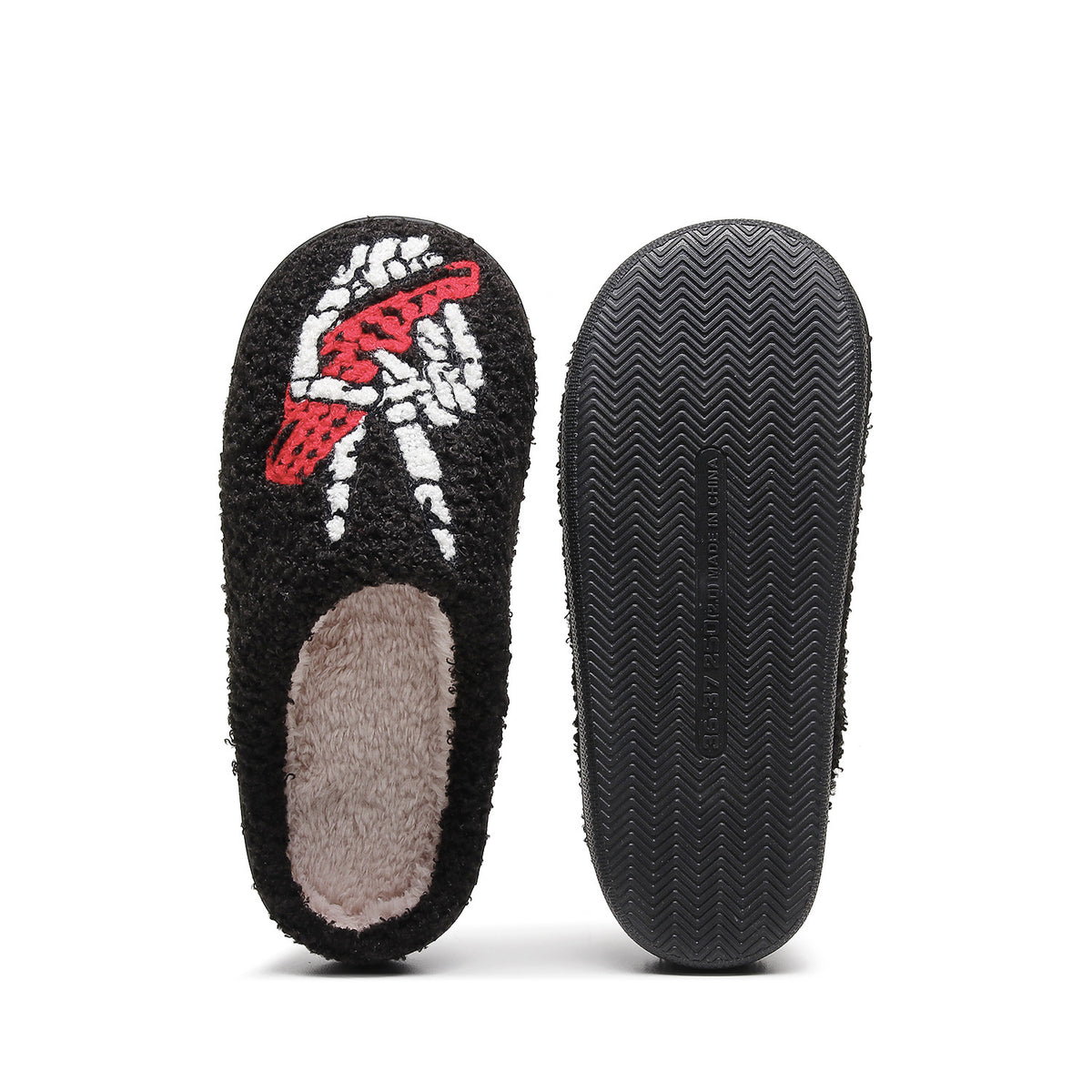 Chaussons Moumoute Main Squelette Bochausson