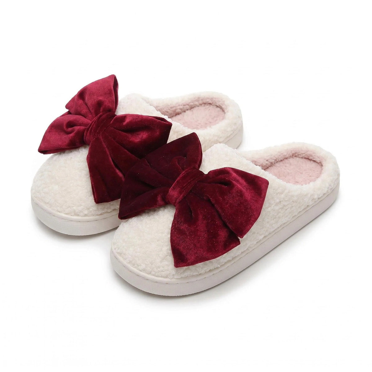 Chaussons Moumoute à Nœud Velours Bochausson