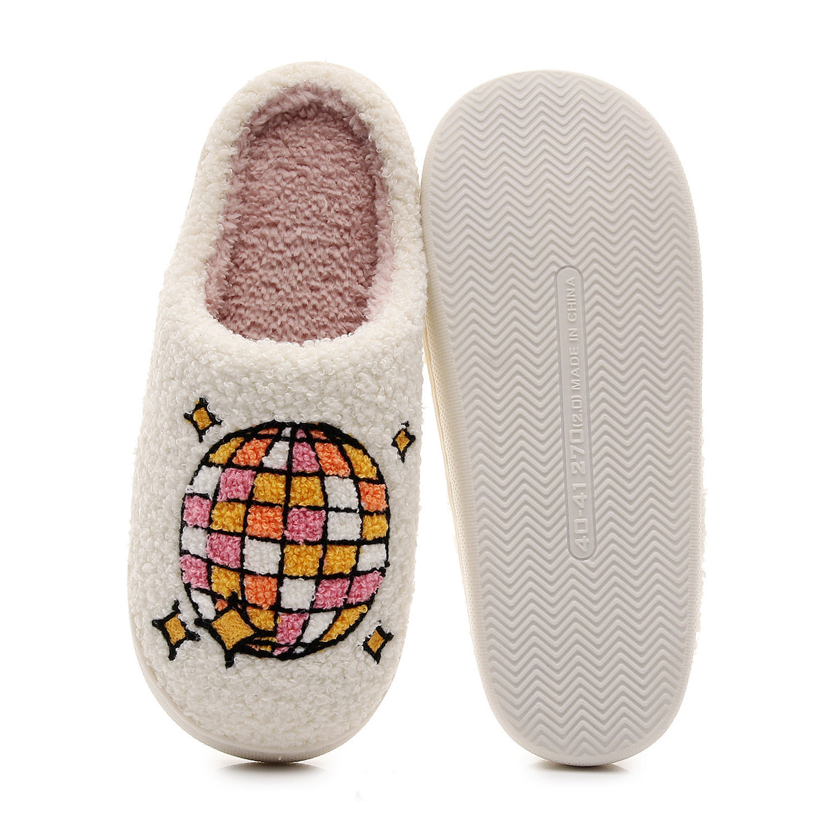 Chaussons Moumoute Boule Disco Bochausson