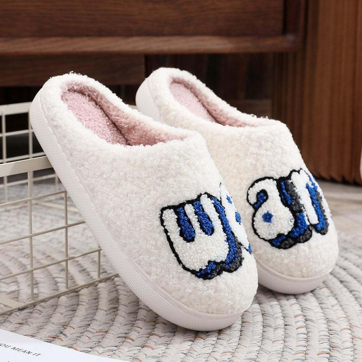 Chaussons Moumoute Lettres Brodées Bochausson