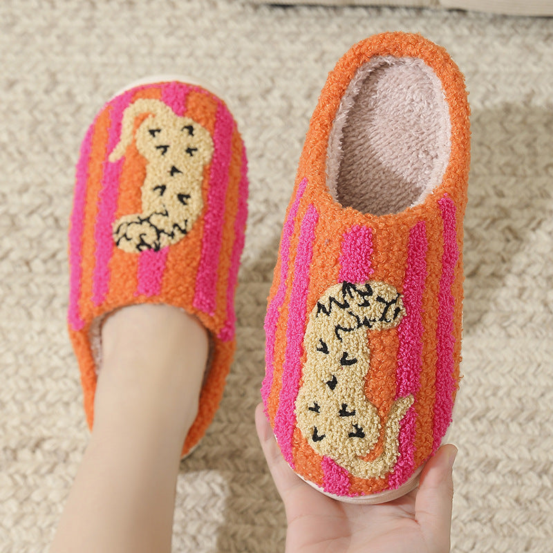 Chaussons Moumoute Léopard Bochausson