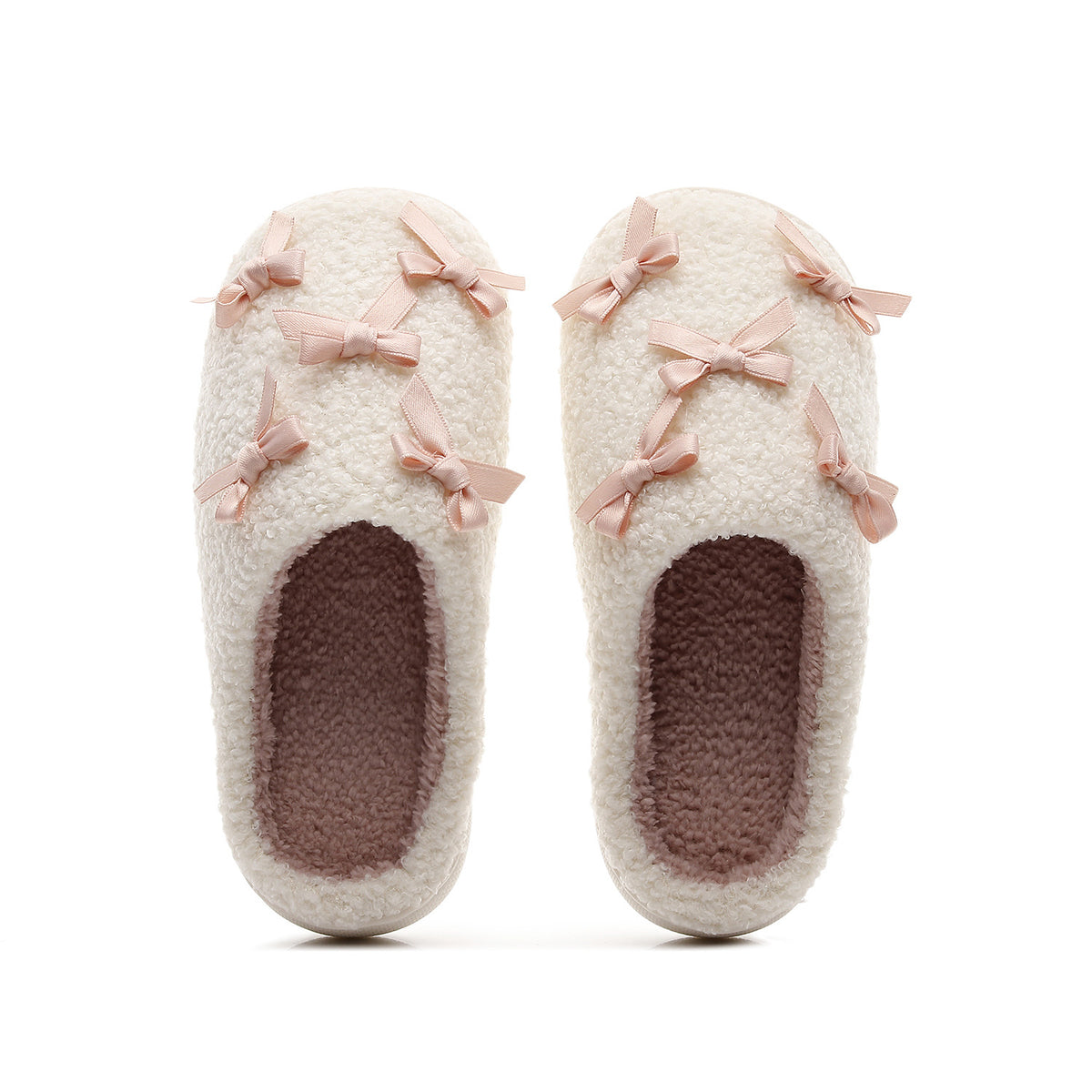 Chaussons Moumoute à Petits Nœuds Bochausson