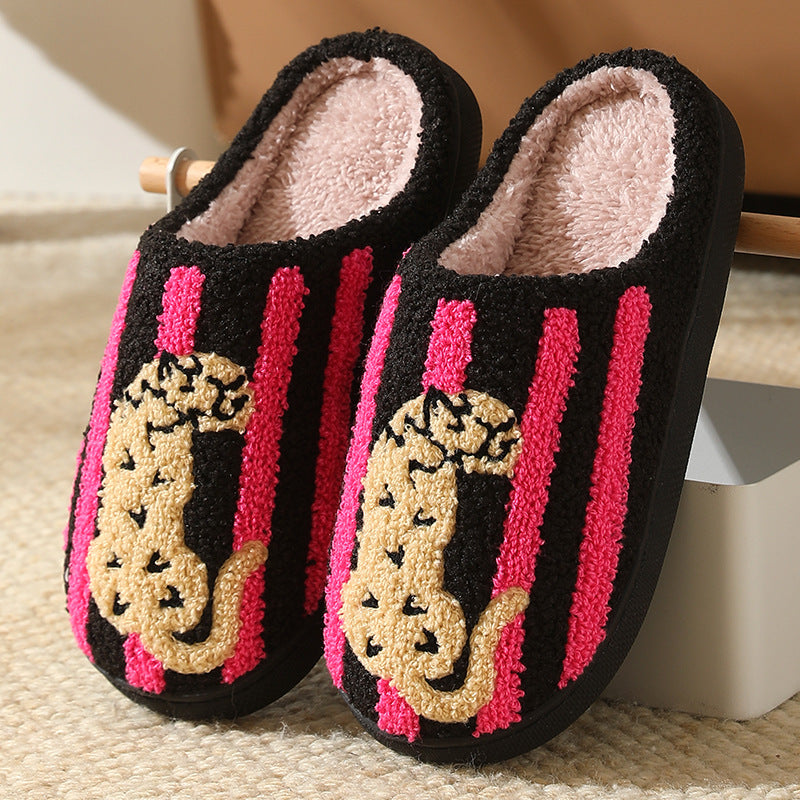 Chaussons Moumoute Léopard Bochausson