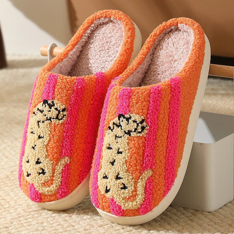 Chaussons Moumoute Léopard Bochausson