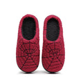 Chaussons rouges Halloween à toile d'araignée brodée Bochausson