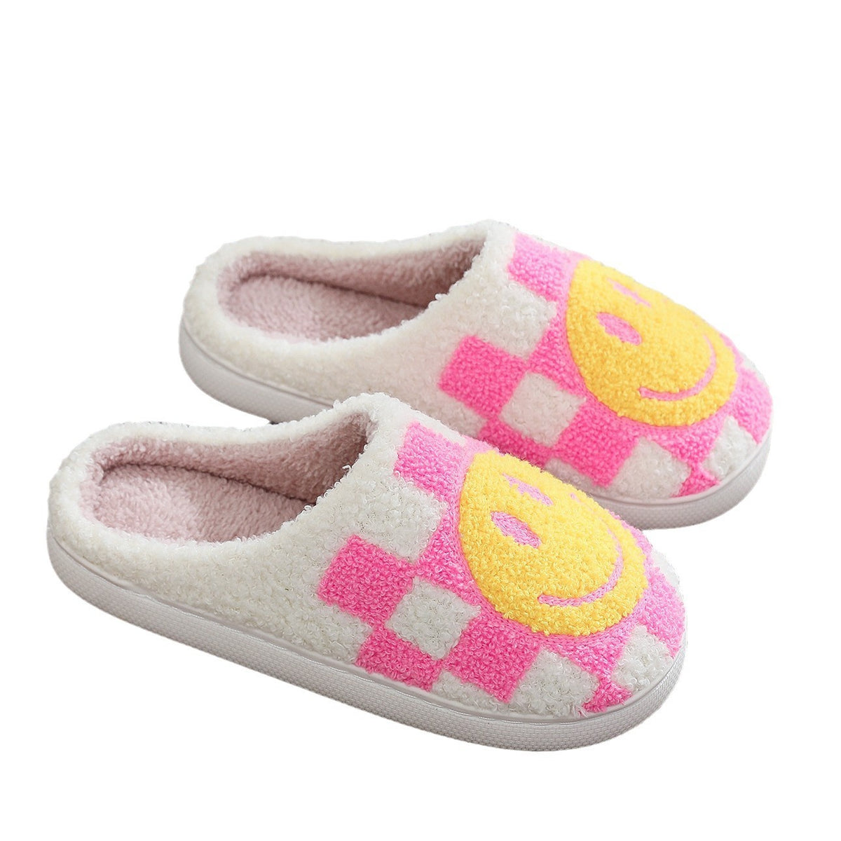 Chaussons Moumoute Damier Smiley Bochausson