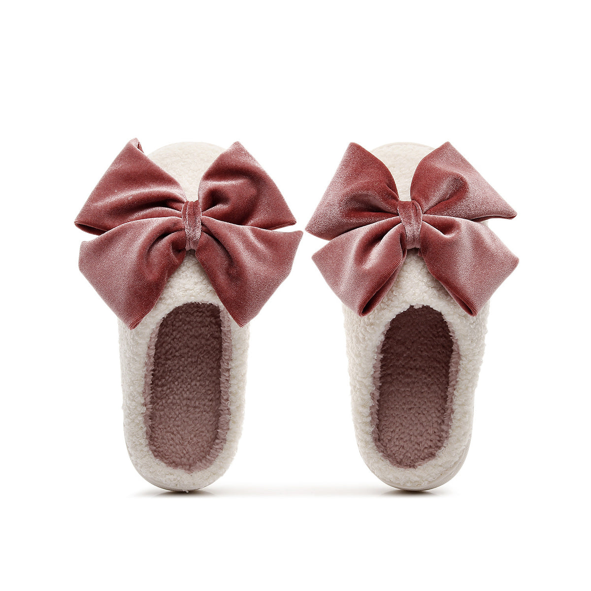 Chaussons Moumoute à Nœud Velours Bochausson