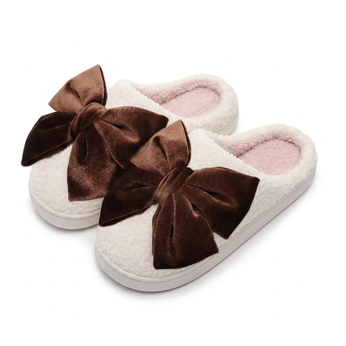 Chaussons Moumoute à Nœud Velours Bochausson