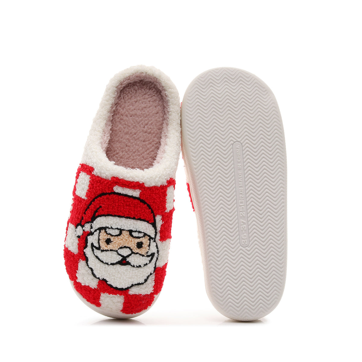 Chaussons de Noël à Carreaux Bochausson