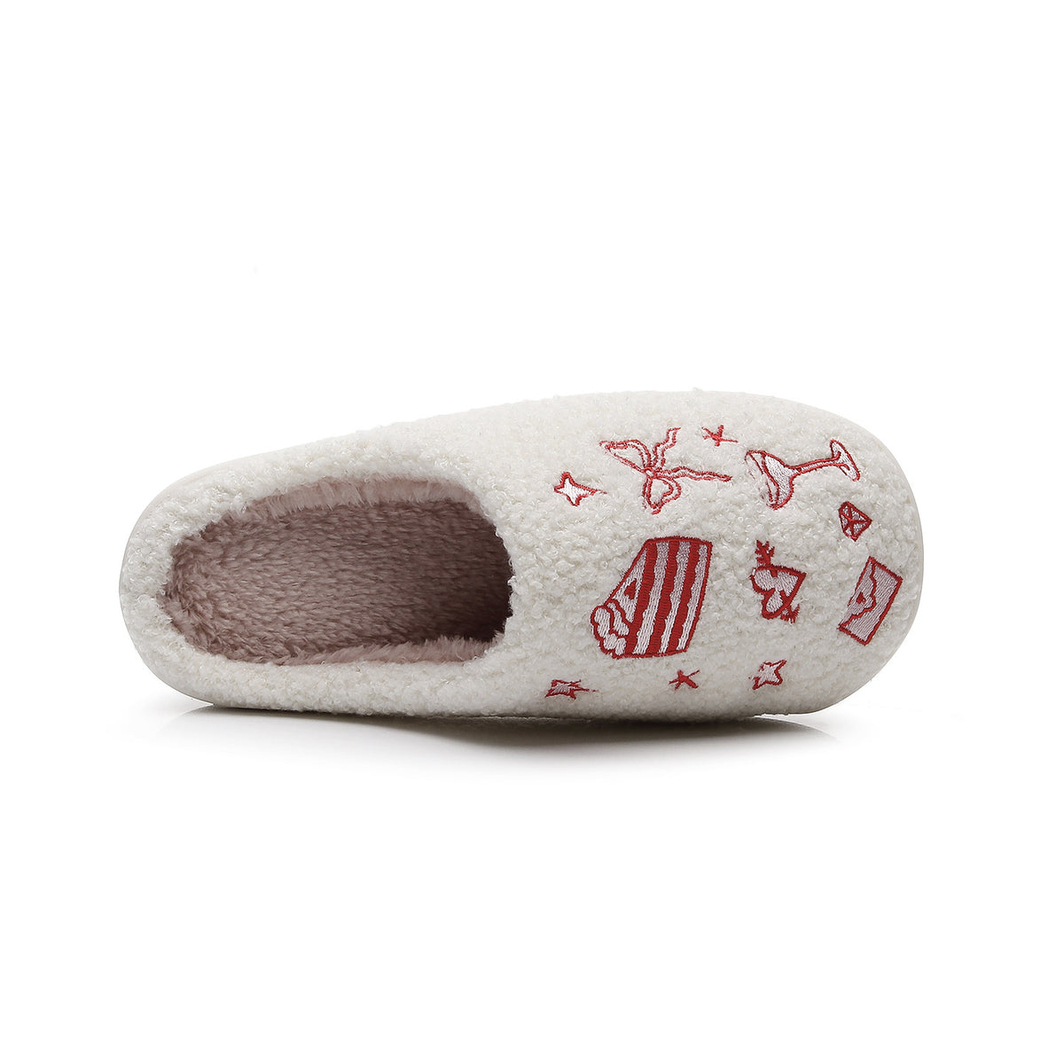 Chaussons Moumoute à Motifs Brodés Bochausson