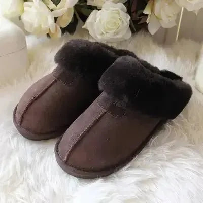 Chaussons Mules pour Homme Mouton Retourné
