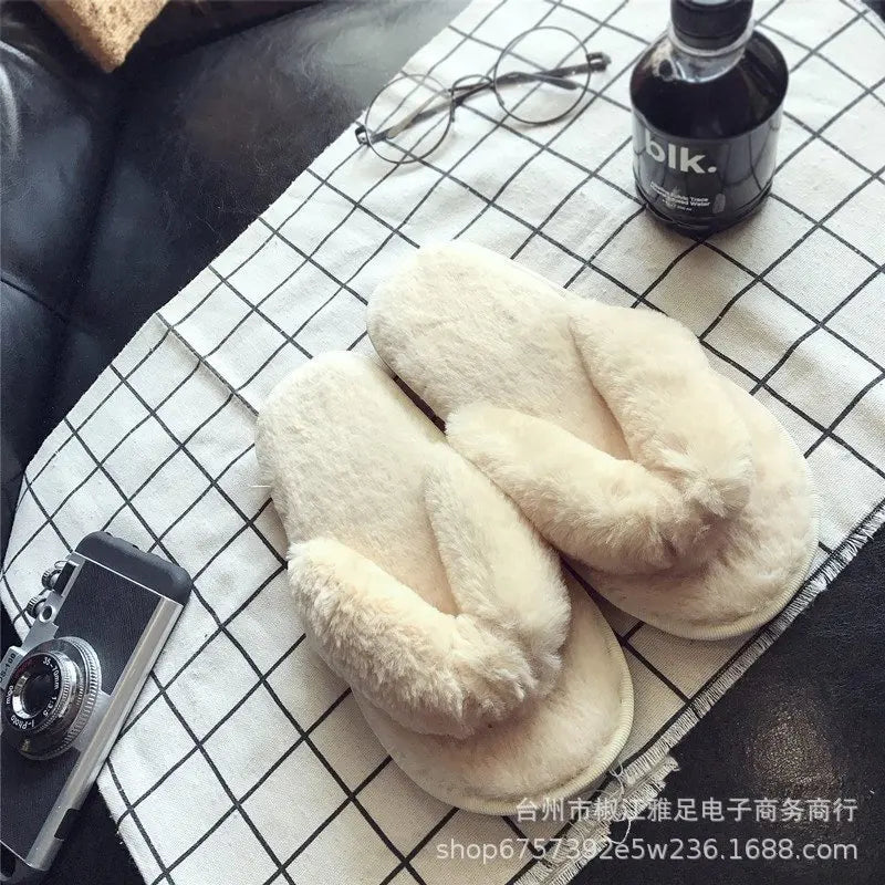 Tongs Fausse Fourrure