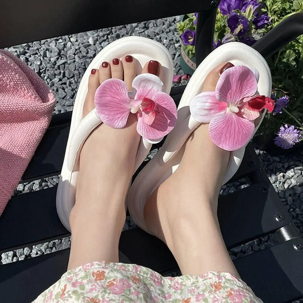 Tongs Femme Fleur