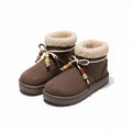 Chaussons Chauds Suedine et Perles