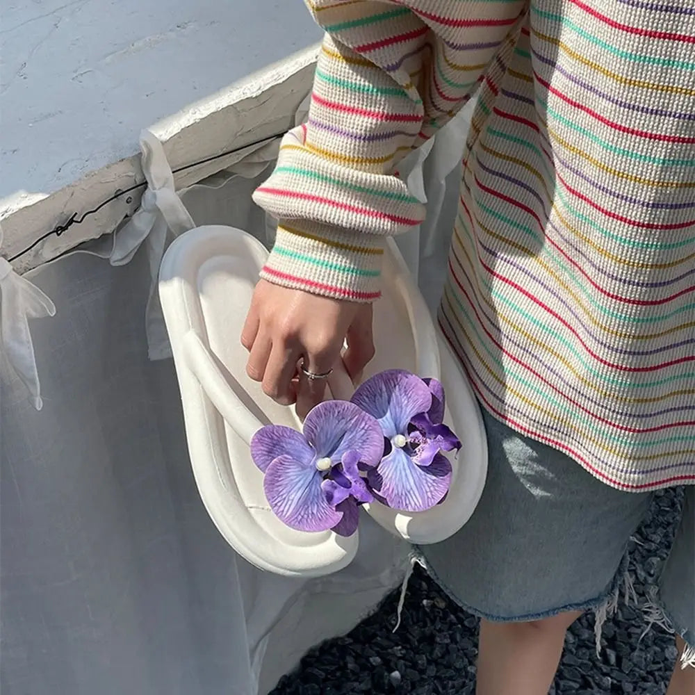 Tongs Femme Fleur