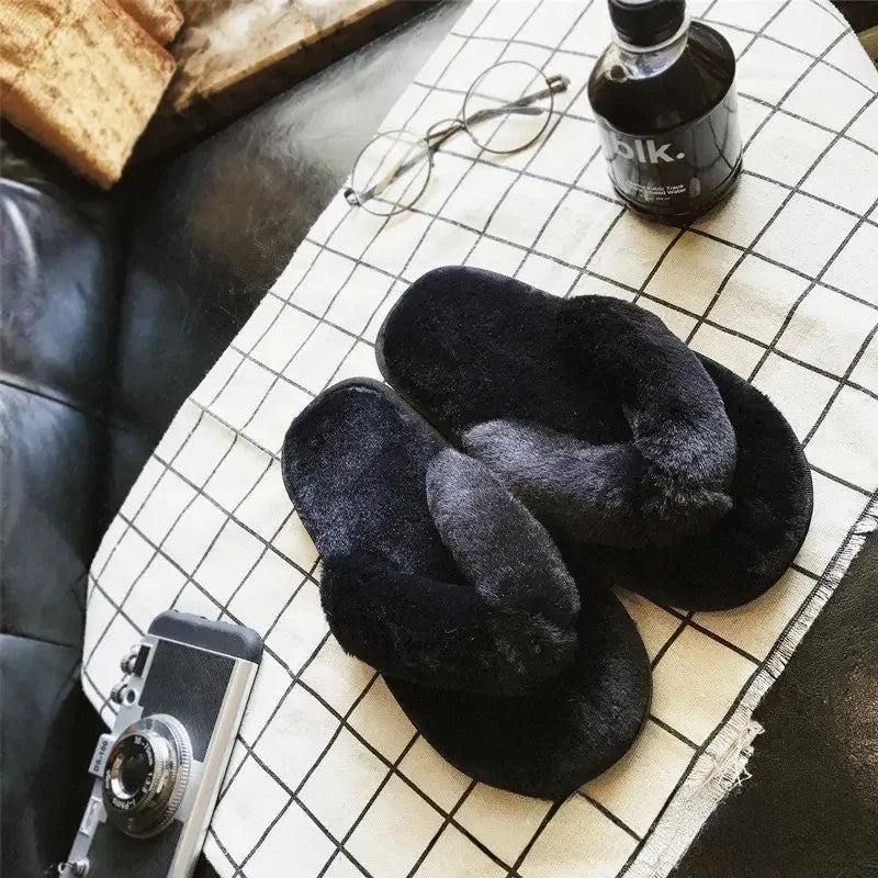 Tongs Fausse Fourrure