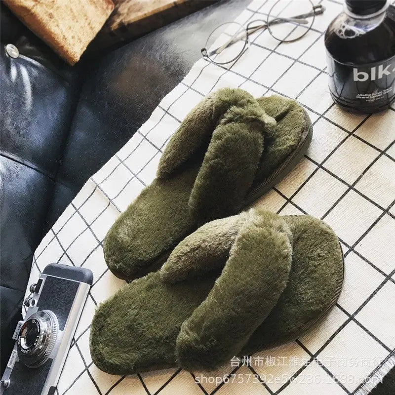 Tongs Fausse Fourrure