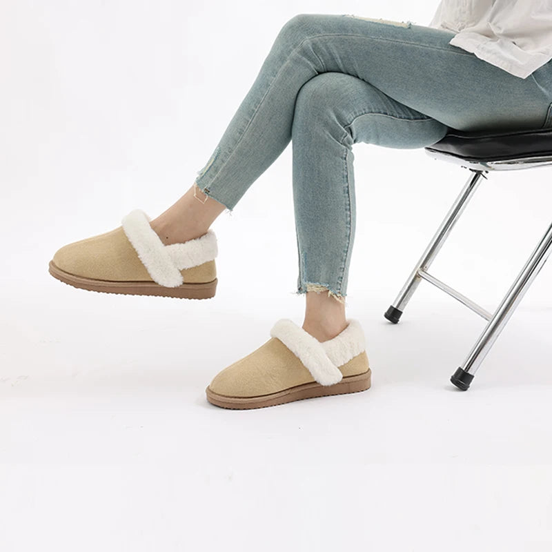 Chaussons Chauds Style Sherpa