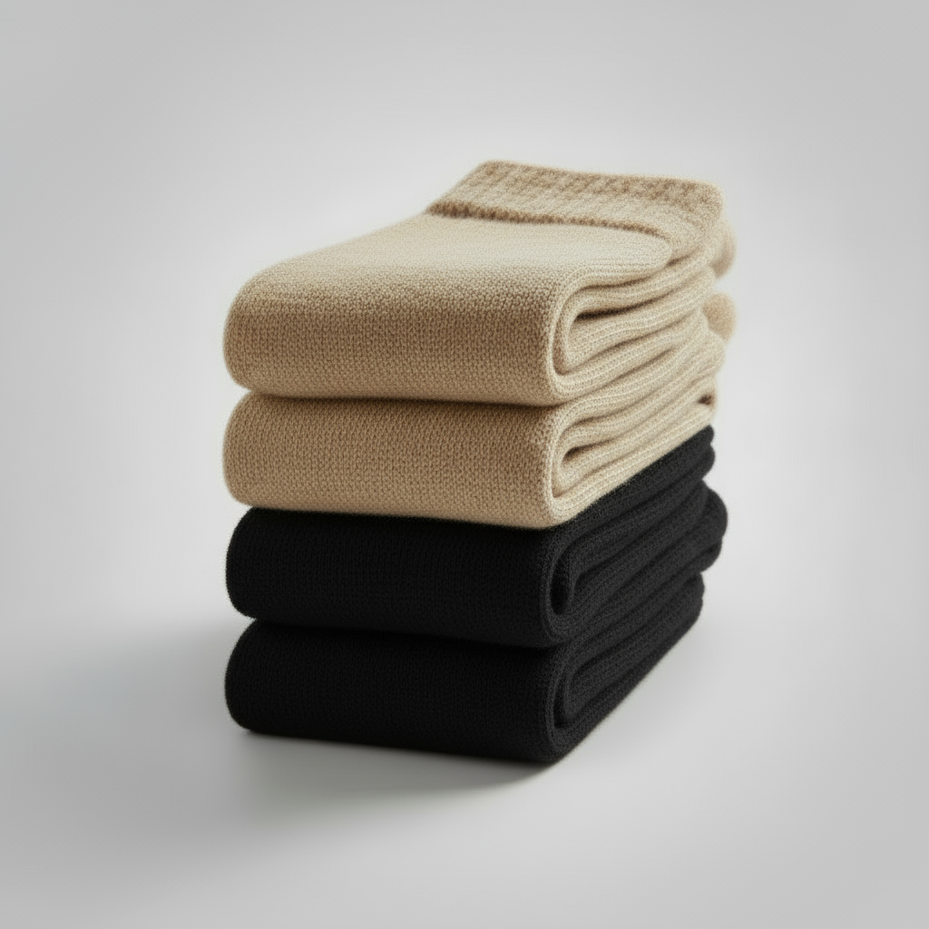 4 Paires de Chaussettes Premium en Laine Merinos