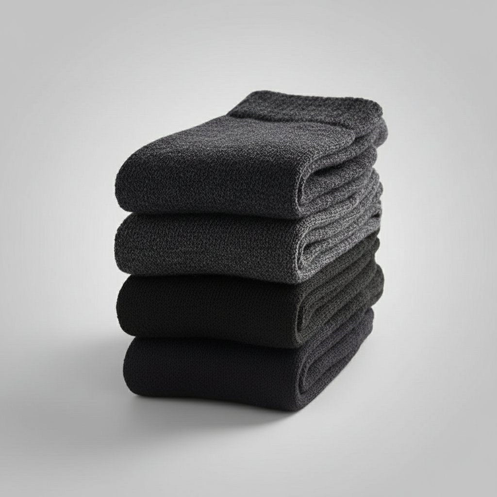 4 Paires de Chaussettes Premium en Laine Merinos