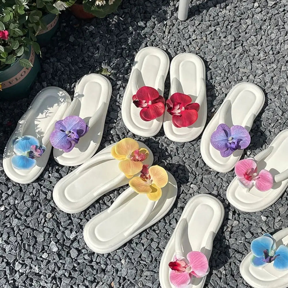 Tongs Femme Fleur