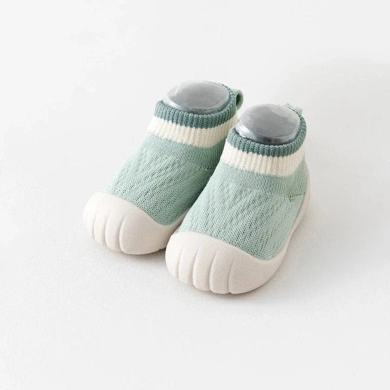 Chaussettes avec Semelle en Caoutchouc pour Bébé Vert d'eau / 0-6 mois