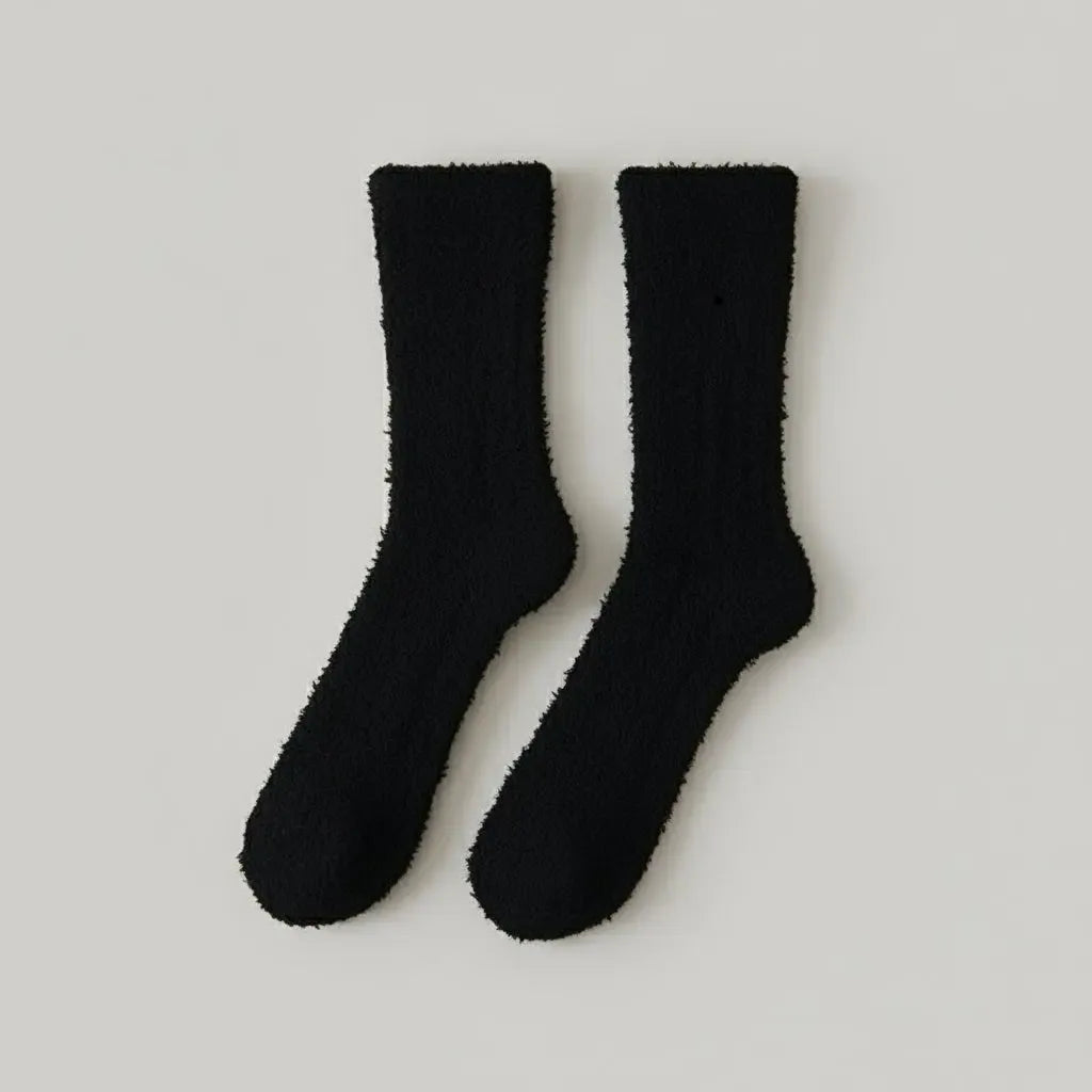 Chaussettes Confort Polaire Noir / Taille unique