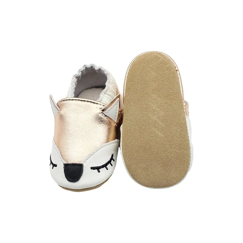Chausson Cuir Souple Bébé Fille