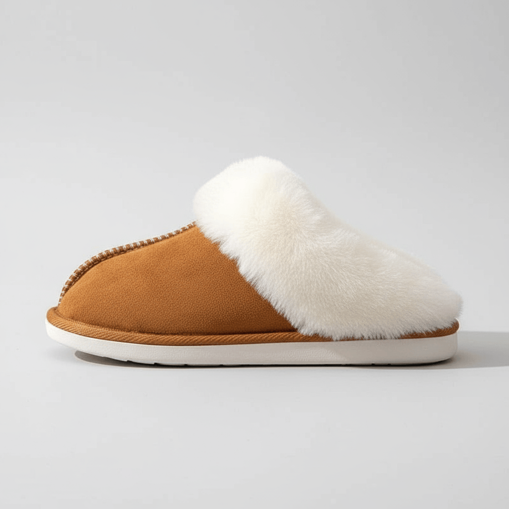 Chausson d'Hiver Fourrés pour Femme Camel / 35-36
