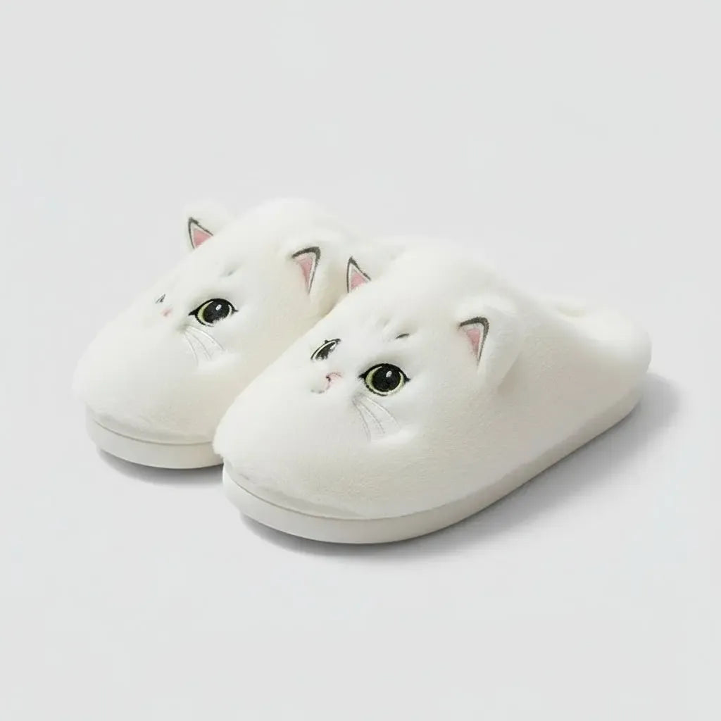 Chaussons Chat d'hiver pour Femme