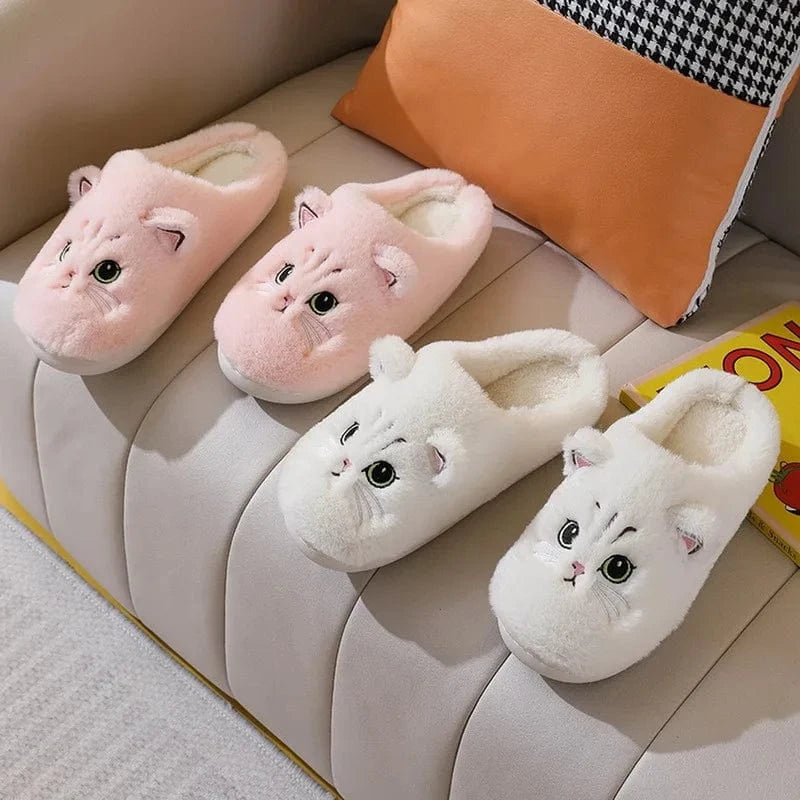 Chaussons Chat d'hiver pour Femme