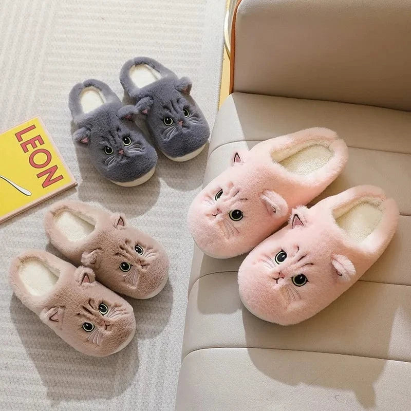 Chaussons Chat d'hiver pour Femme