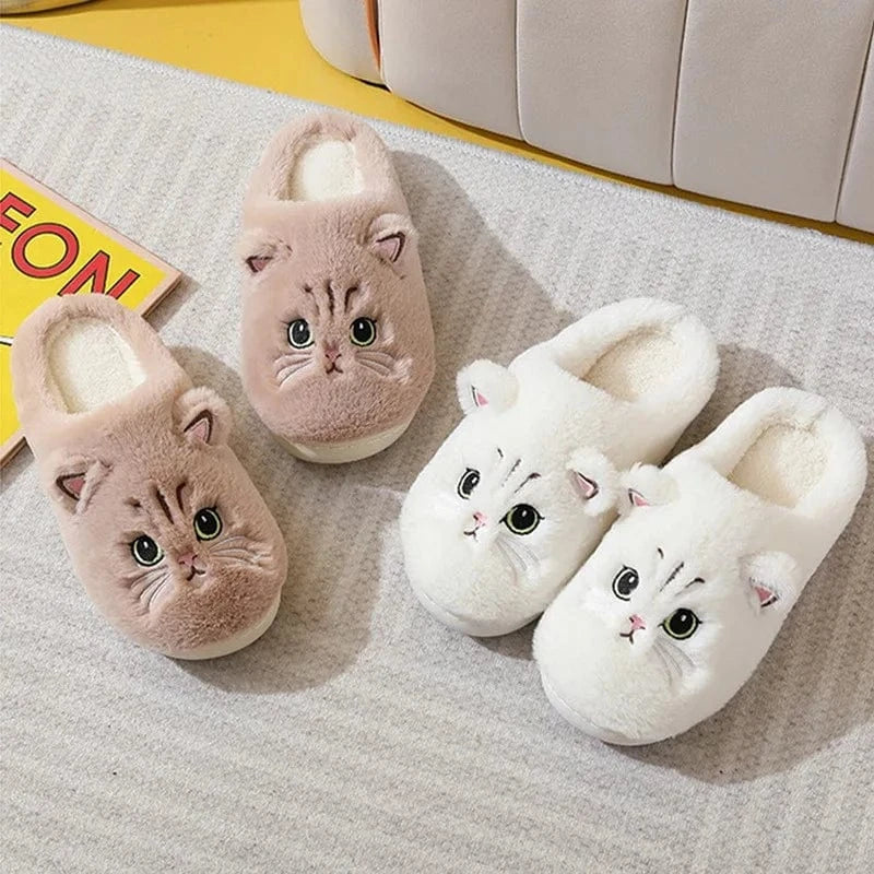 Chaussons Chat d'hiver pour Femme