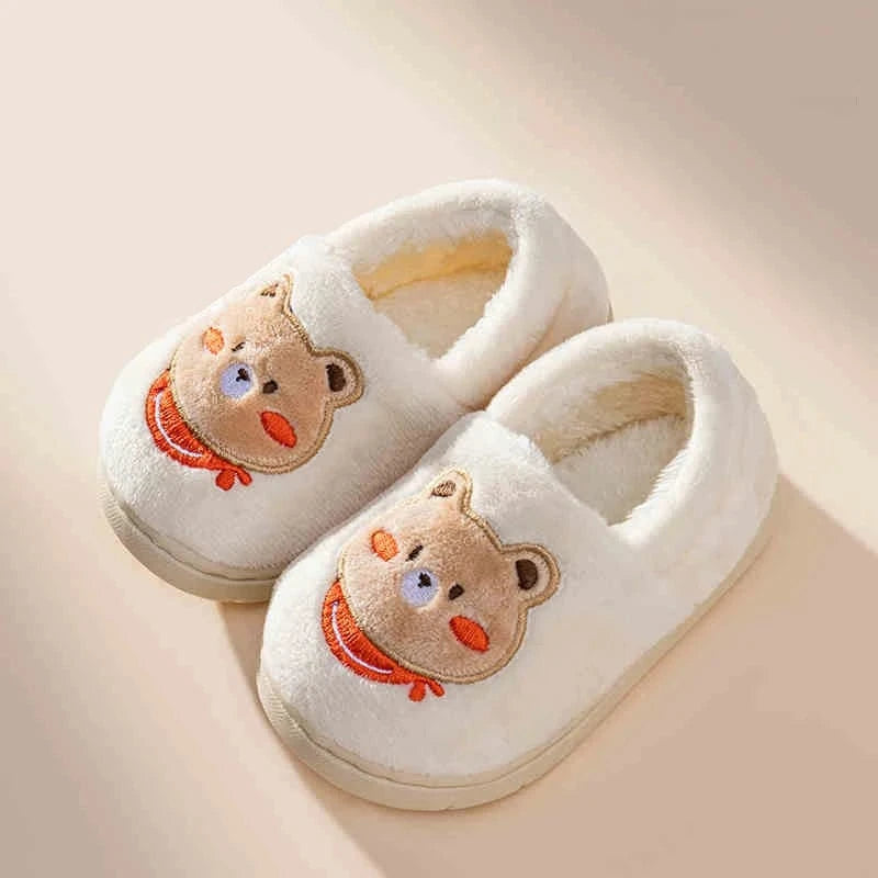 Chaussons Ours pour Enfant Blanc cassé / 21-22