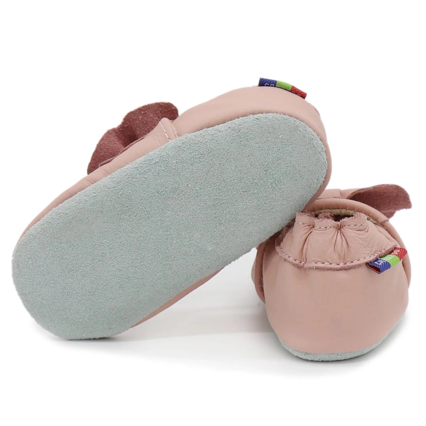 Chausson pour Bébé en Cuir Rose
