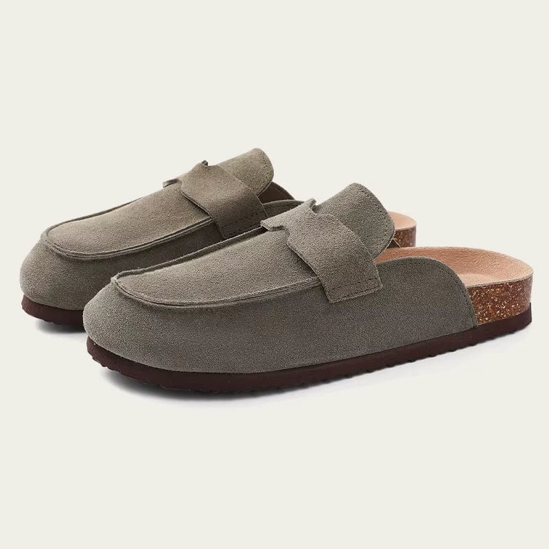 Chaussons Sabots en Cuir pour Femme