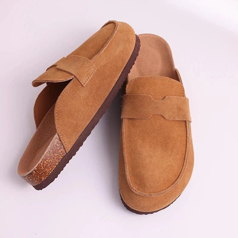 Chaussons Sabots en Cuir pour Femme