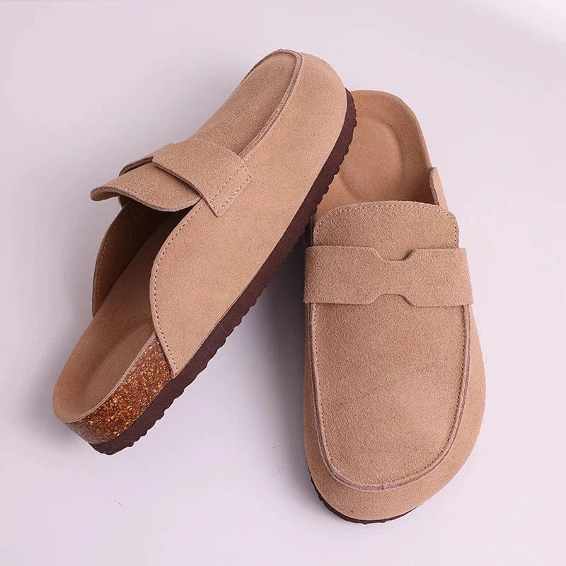 Chaussons Sabots en Cuir pour Femme