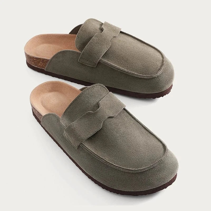 Chaussons Sabots en Cuir pour Femme