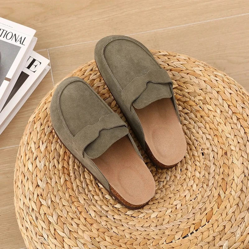 Chaussons Sabots en Cuir pour Femme