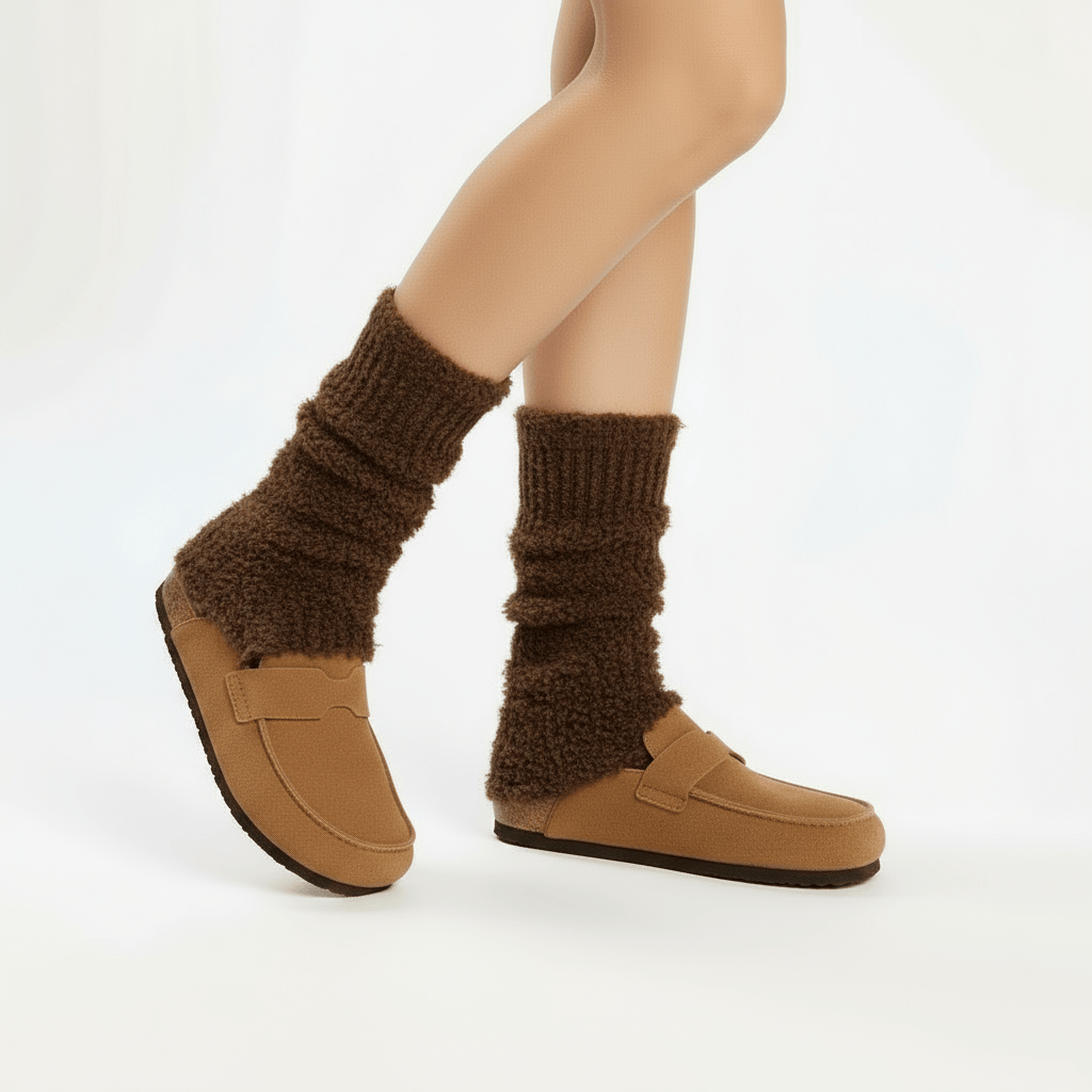 Chaussons Sabots en Cuir pour Femme
