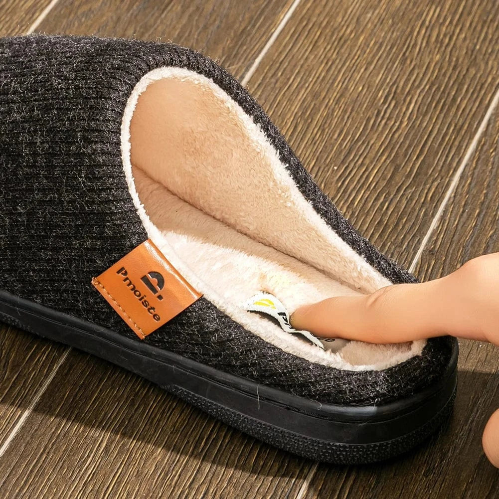 Chaussons à Mémoire de Forme Homme