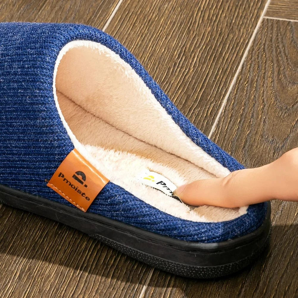 Chaussons à Mémoire de Forme Homme